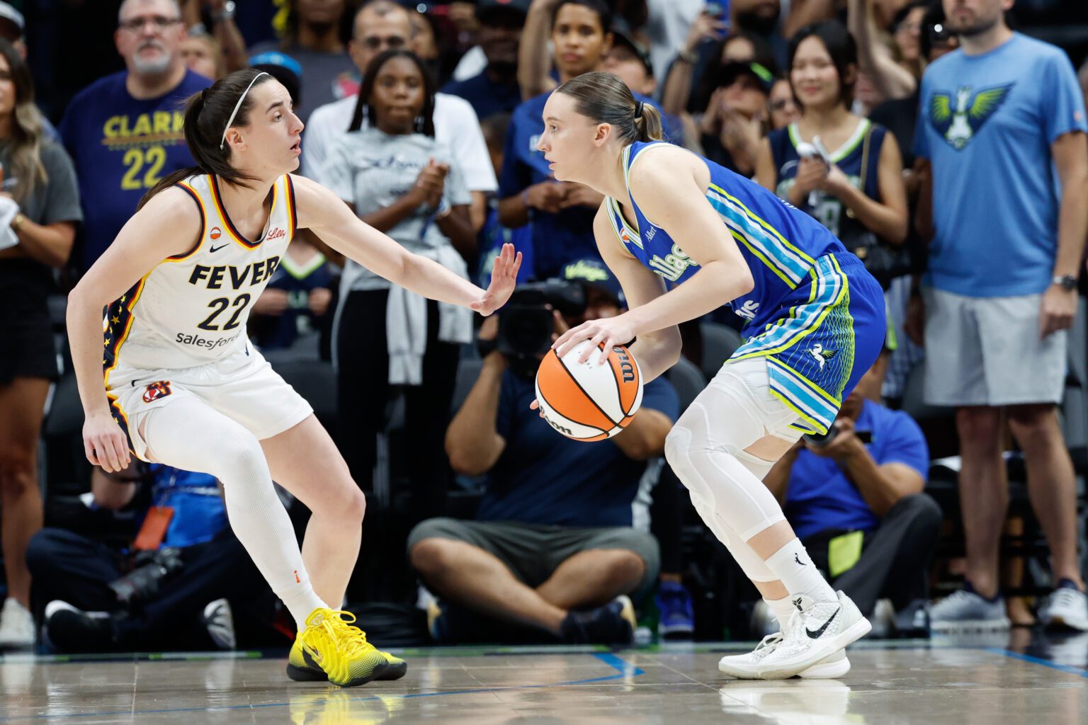 Paige Bueckers Faces $500 Fine After Grabbing Caitlin Clark’s Arm In Wings Vs. Fever Showdown