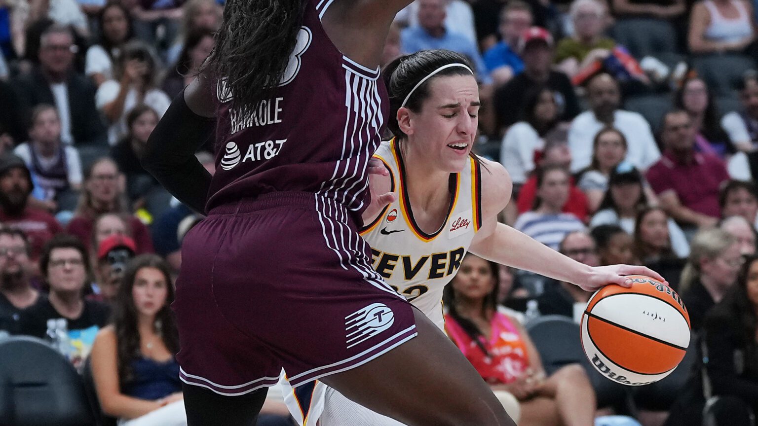 Watch: Caitlin Clark takes hard hit from Toronto as fans slam refs for taking no action