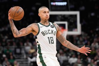Mar 10, 2026; Milwaukee, Wisconsin, USA; Milwaukee Bucks forward Kyle Kuzma (18) during the game against the Phoenix Suns at Fiserv Forum. Mandatory Credit: Jeff Hanisch-Imagn Images