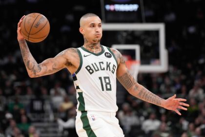 Mar 10, 2026; Milwaukee, Wisconsin, USA; Milwaukee Bucks forward Kyle Kuzma (18) during the game against the Phoenix Suns at Fiserv Forum. Mandatory Credit: Jeff Hanisch-Imagn Images