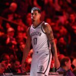 Phoenix, Arizona, USA; Brooklyn Nets forward Michael Porter Jr. (17) against the Phoenix Suns in the second half at Mortgage Matchup Center. Mandatory Credit: Mark J. Rebilas-Imagn Images